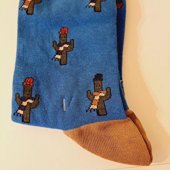 J.Crew Whimsy Graphic Design Wester Cactus Floral Socks NWT - Picture 8 of 9